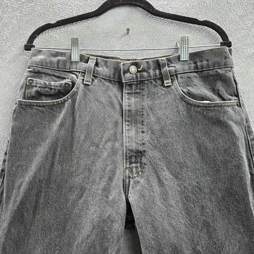 VINTAGE Levi's 509-0259 Men Jeans 34X30 Gray Denim Straight 90s USA READ